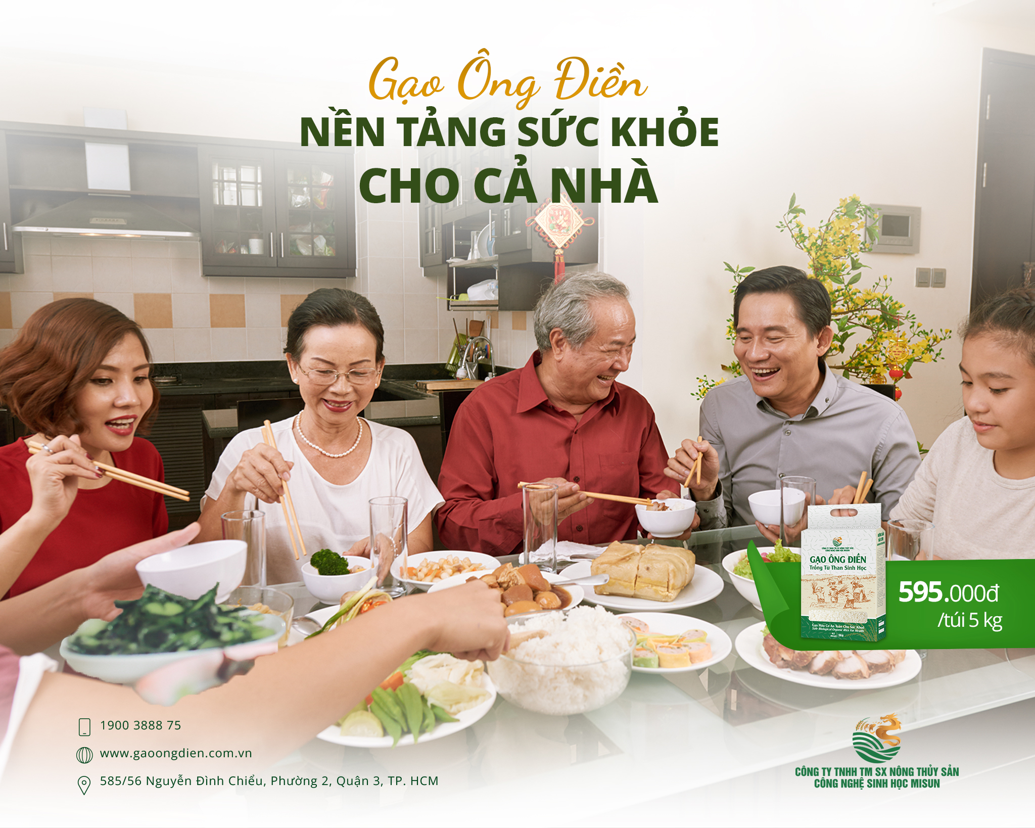 GẠO ÔNG ĐIỀN – NỀN TẢNG SỨC KHOẺ CHO CẢ NHÀ