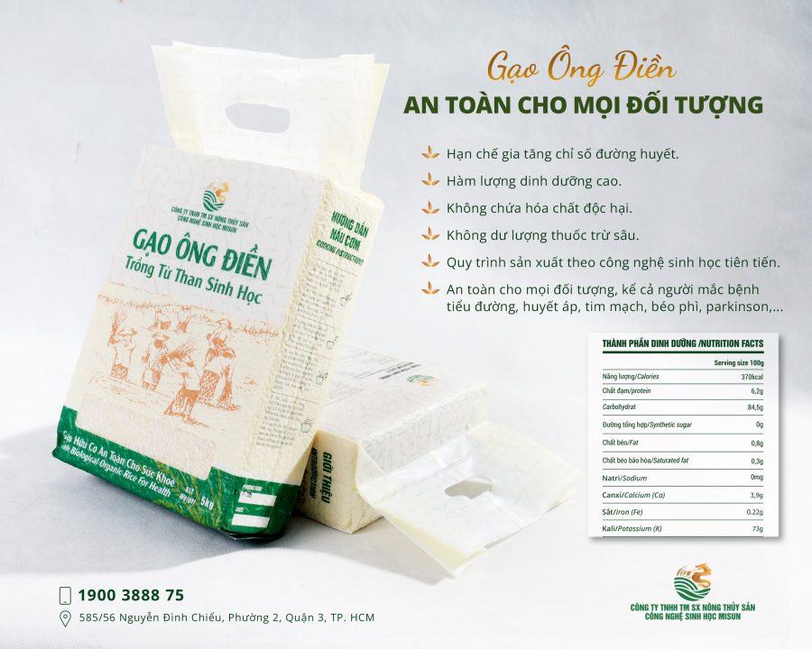 GẠO ÔNG ĐIỀN – AN TOÀN CHO MỌI ĐỐI TƯỢNG