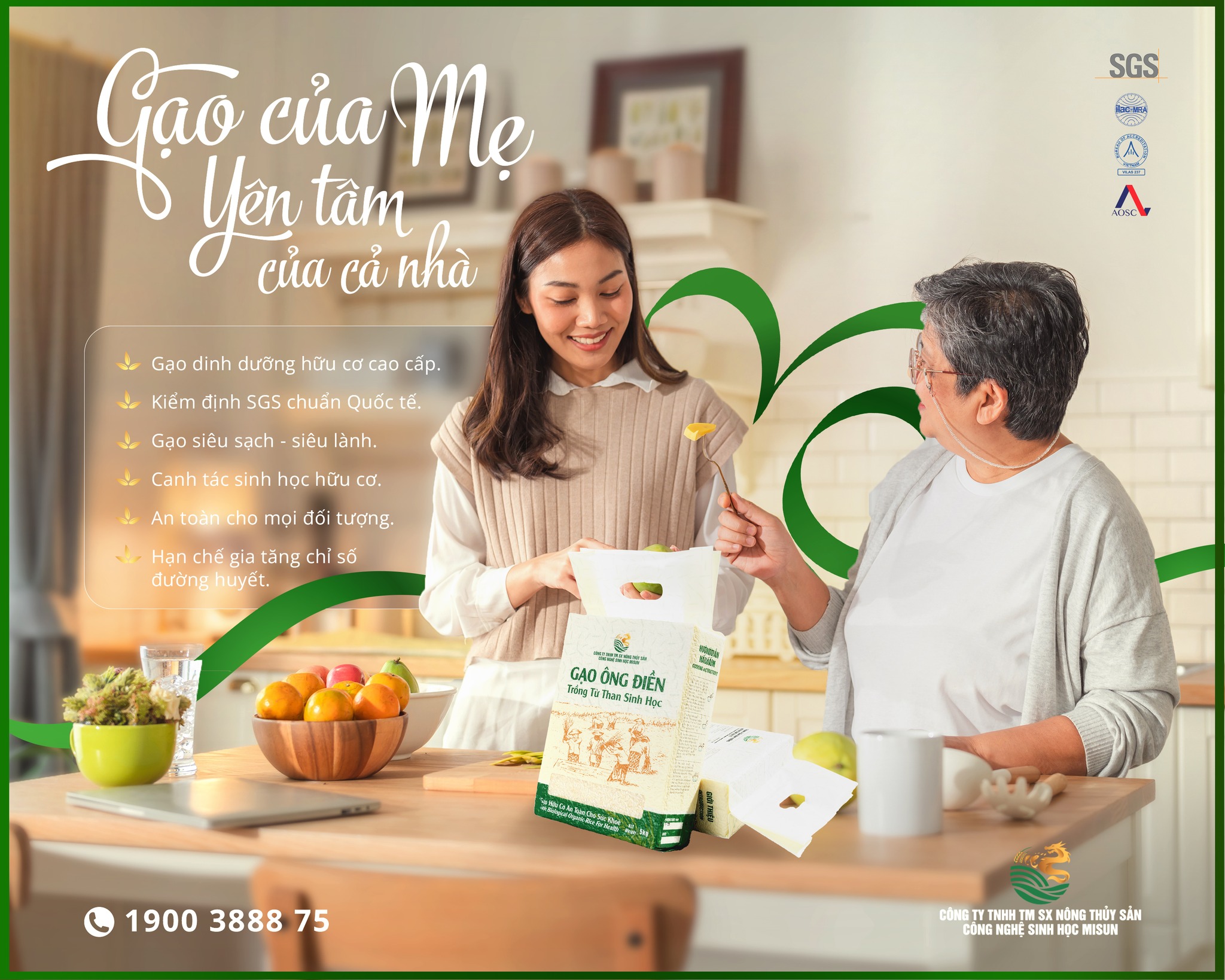GẠO CỦA MẸ – YÊN TÂM CHO CẢ NHÀ
