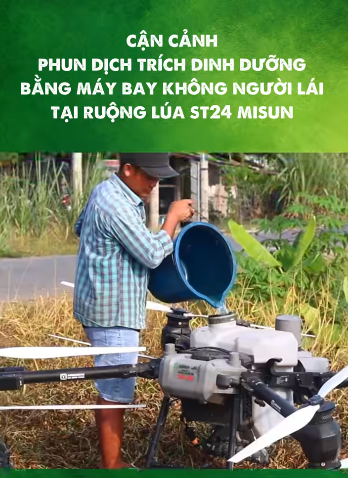 CẬN CẢNH PHUN DỊCH TRÍCH DINH DƯỠNG HỮU CƠ SINH HỌC MISUN (DDMS24)